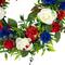 24" Carnation & Rose Artificial Americana Wreath